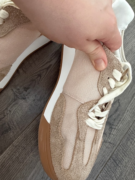 Sam Edelman Langley3 Beige/Tan Mash Suede Sneakers 8.5 M - Picture 8 of 12